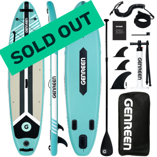 SUP Gonfiabile Genreen 11' x 32'' x 6'' All Round Verde Acqua