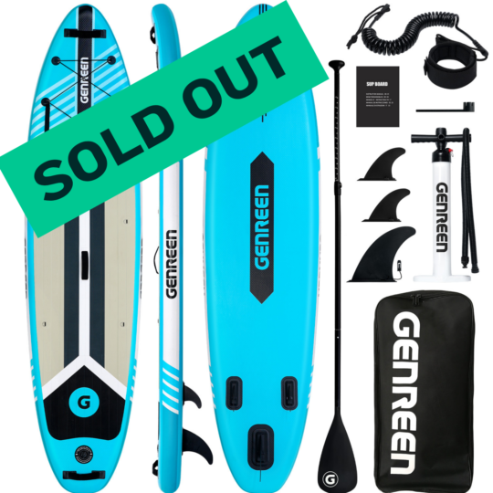 SUP Gonfiabile Genreen 11' x 32'' x 6'' All Round Light Blue
